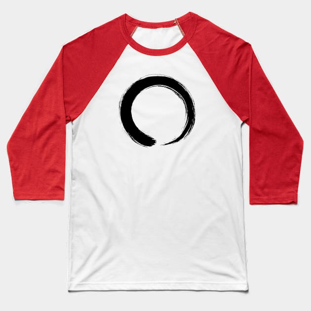 Zen Circle (Enso Circle) Baseball T-Shirt by Japan2PlanetEarth